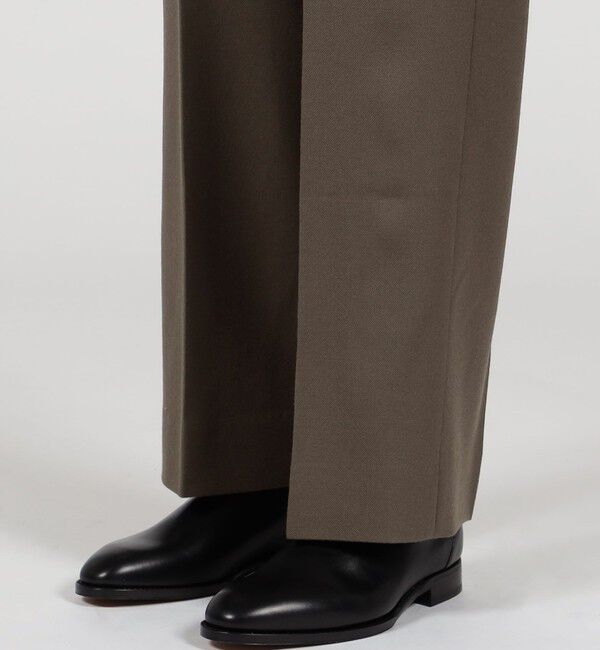 TOMORROWLAND MENS「ドライウールツイル 2プリーツワイドストレートバレルパンツ」|その他|