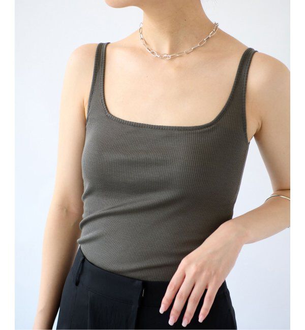 EMILYWEEK「シルクテレコリブブラタンクトップ」|インナー|グレーA