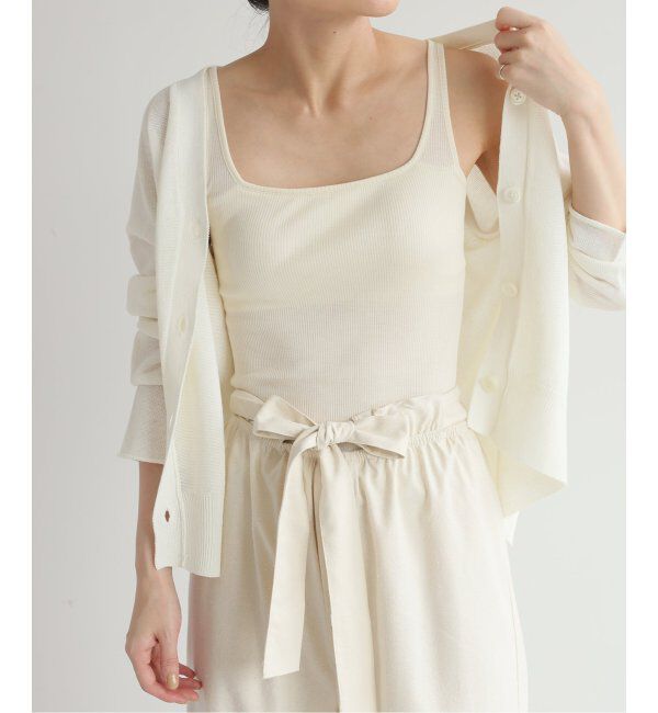 EMILYWEEK「シルクテレコリブブラタンクトップ」|インナー|