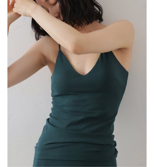 EMILYWEEK「【RESET】オーガニックコットン混 ブラキャミソール（グレー、グリーン）」|インナー|