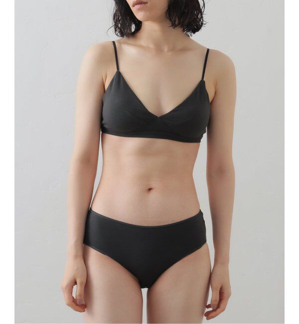 EMILYWEEK「【RESET】オーガニックコットン混 ブラ（グレー、グリーン）」|インナー|