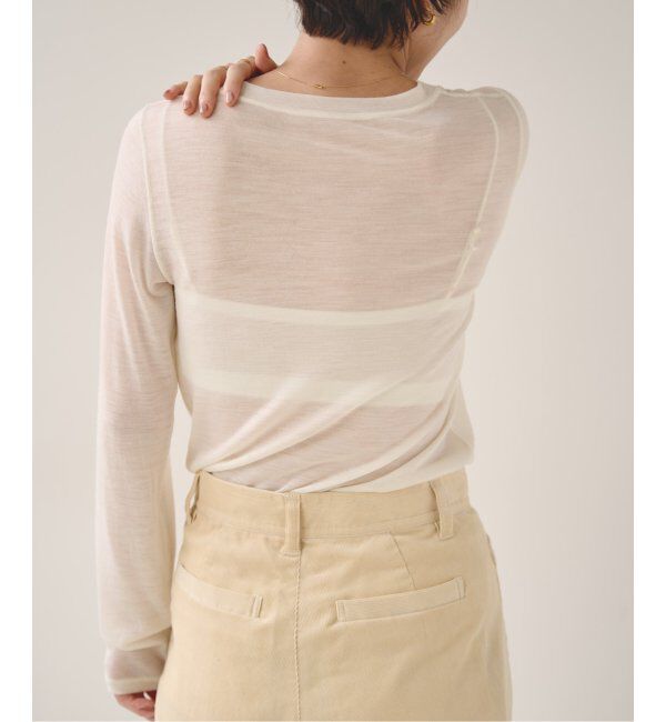 EMILYWEEK「スーパーウール クルーネックシアープルオーバー」|Tシャツ・カットソー|