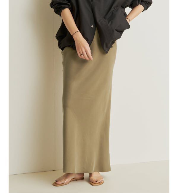 Plage「《一部店舗・WEB限定》Fibril Nuance スカート」|スカート|カーキ A