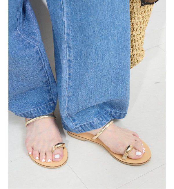 SLOBE IENA「《WEB限定/追加》NICOLAS LAINAS/ニコラスライナス フラットサンダル 313L-T」|サンダル|