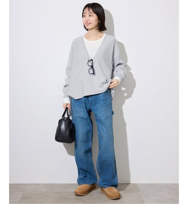 SLOBE IENA「スムースオーバーVネックニット」|ニット・セーター|