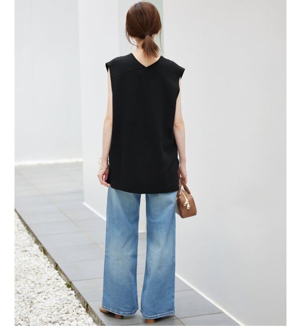 SLOBE IENA「《追加》ダブルフェイスニットベスト」|ベスト・ジレ|