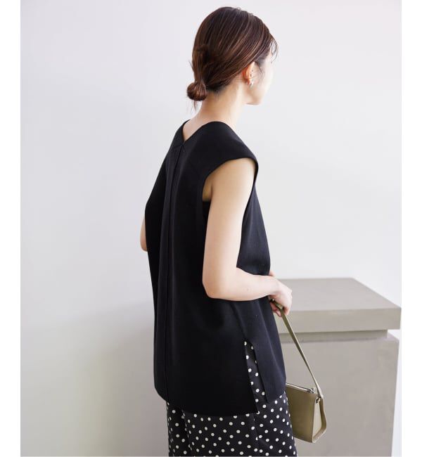 SLOBE IENA「《追加》ダブルフェイスニットベスト」|ベスト・ジレ|