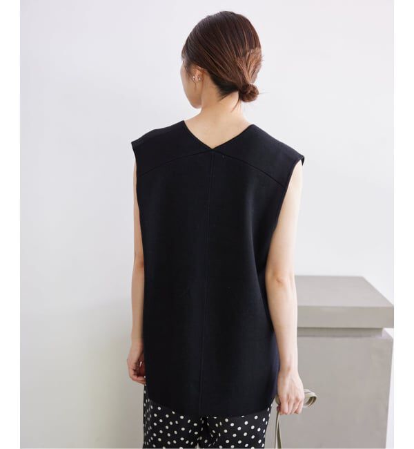 SLOBE IENA「《追加》ダブルフェイスニットベスト」|ベスト・ジレ|