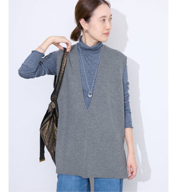 SLOBE IENA「《追加》ダブルフェイスニットベスト」|ベスト・ジレ|