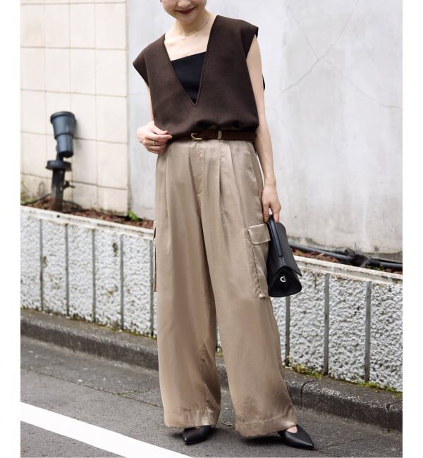 SLOBE IENA「《追加》ダブルフェイスニットベスト」|ベスト・ジレ|