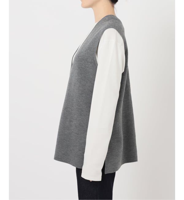 SLOBE IENA「《追加》ダブルフェイスニットベスト」|ベスト・ジレ|