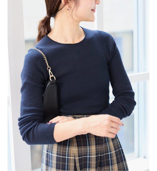 SLOBE IENA「《WEB限定/追加2》スイビハイゲージプルオーバー」|ニット・セーター|