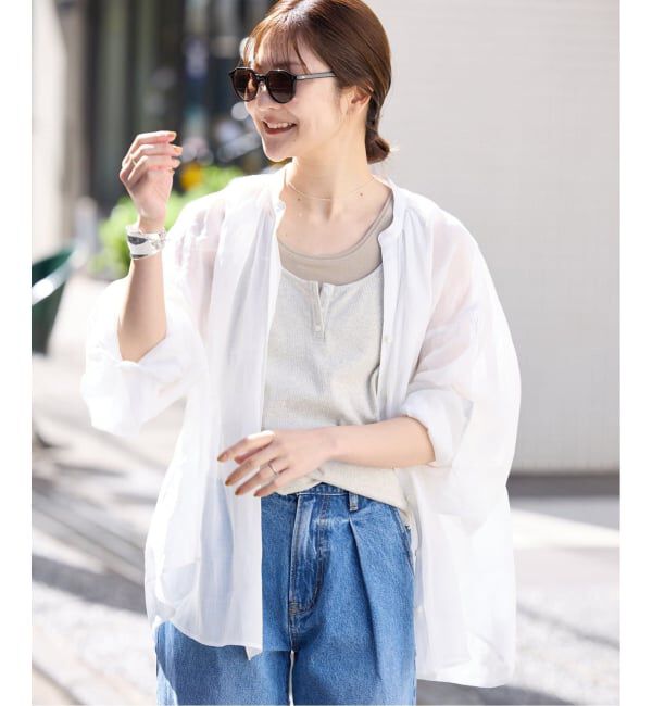 SLOBE IENA「《追加》ラミースキッパーシャツ」|シャツ・ブラウス|