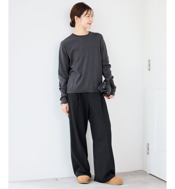 SLOBE IENA「《追加》ウォッシャブルプレーンニット」|ニット・セーター|