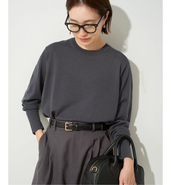 SLOBE IENA「《追加》ウォッシャブルプレーンニット」|ニット・セーター|