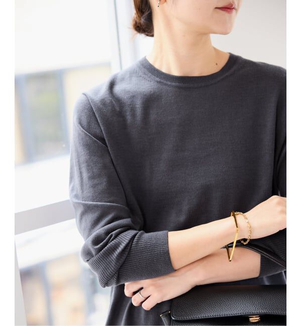 SLOBE IENA「《追加》ウォッシャブルプレーンニット」|ニット・セーター|