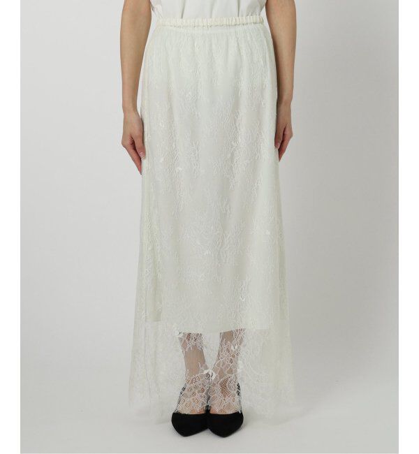 SLOBE IENA「スリップレースイージースカート」|スカート|