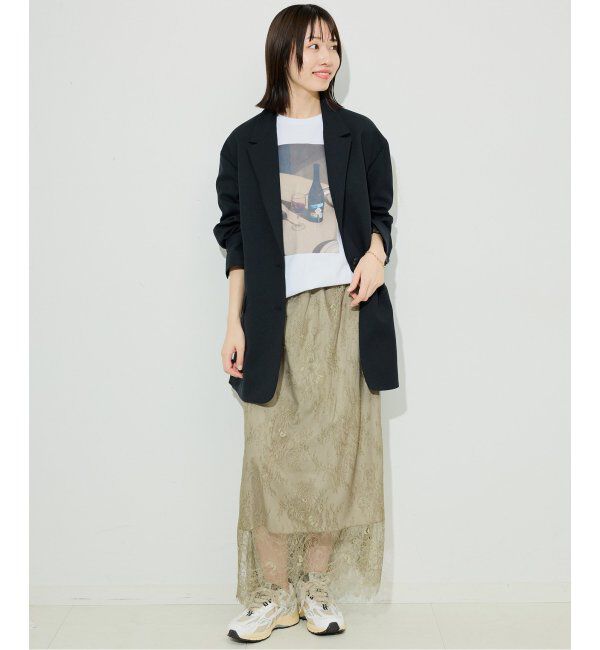 SLOBE IENA「スリップレースイージースカート」|スカート|