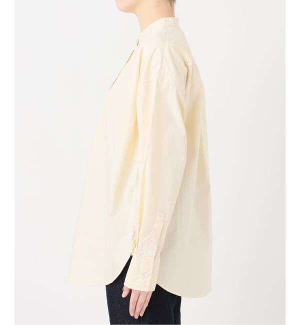 SLOBE IENA「《追加2》ROYAL NAVY/ロイヤルネイビー SLOBE別注 バンドカラーシャツ」|シャツ・ブラウス|