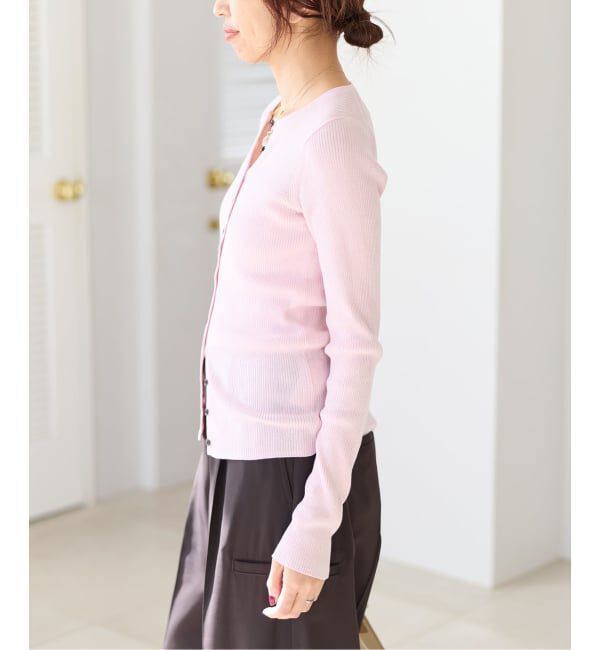 IENA「《WEB限定/追加予約》ハイゲージリブカーディガン」|カーディガン|