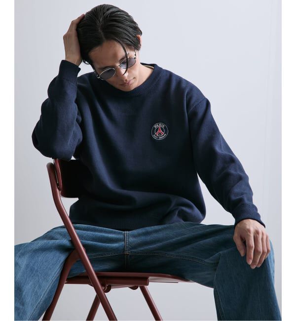 Paris Saint-Germain「【Paris Saint-Germain / パリ・サン＝ジェルマン】 JP Sweat like Knit EMBLEM」|ニット・セーター|