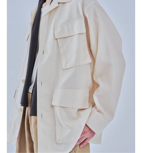 EDIFICE「《予約》スーピマ ファティーグ ジャケット」|ミリタリージャケット|