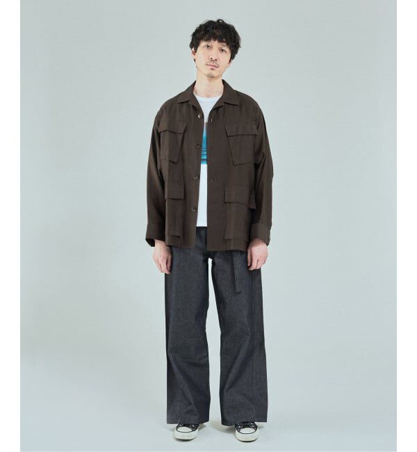 EDIFICE「《予約》スーピマ ファティーグ ジャケット」|ミリタリージャケット|