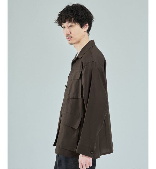 EDIFICE「《予約》スーピマ ファティーグ ジャケット」|ミリタリージャケット|