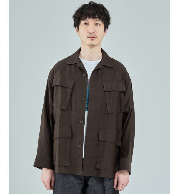 EDIFICE「《予約》スーピマ ファティーグ ジャケット」|ミリタリージャケット|