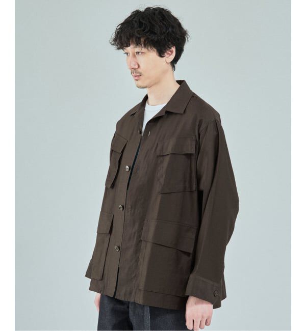 EDIFICE「《予約》スーピマ ファティーグ ジャケット」|ミリタリージャケット|