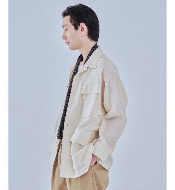 EDIFICE「《予約》スーピマ ファティーグ ジャケット」|ミリタリージャケット|