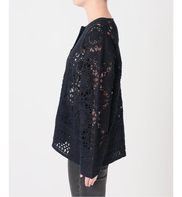 JOURNAL STANDARD relume「クロシェレースクルーネックカーディガン」|カーディガン|