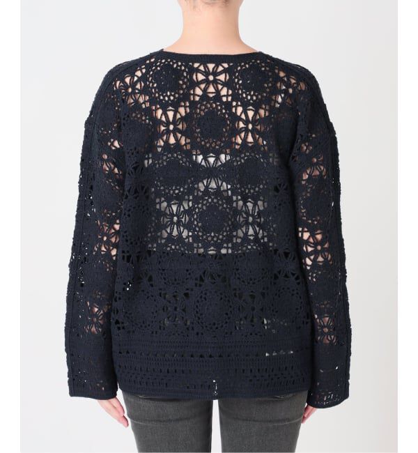 JOURNAL STANDARD relume「クロシェレースクルーネックカーディガン」|カーディガン|