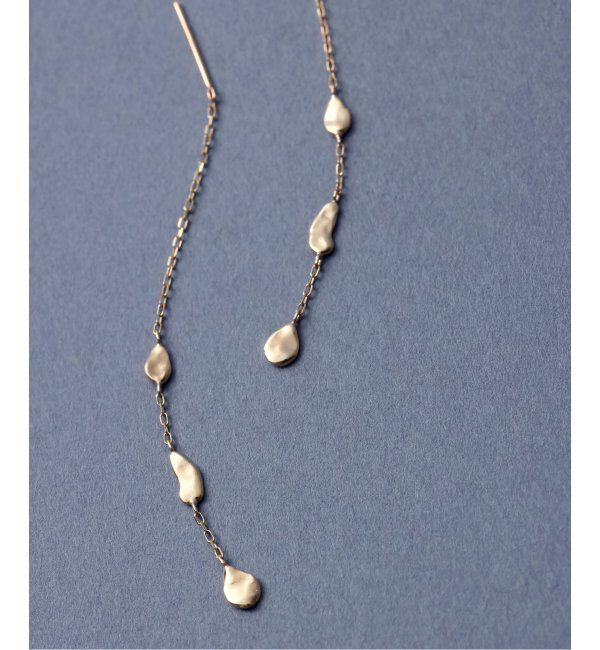 Lilas by Spick&Span「シードモチーフチェーンピアス K10（両耳）」|ピアス|