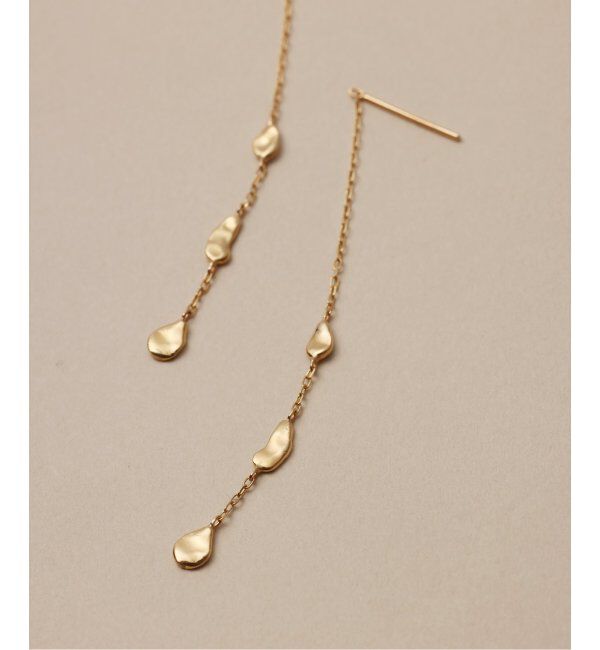 Lilas by Spick&Span「シードモチーフチェーンピアス K10（両耳）」|ピアス|