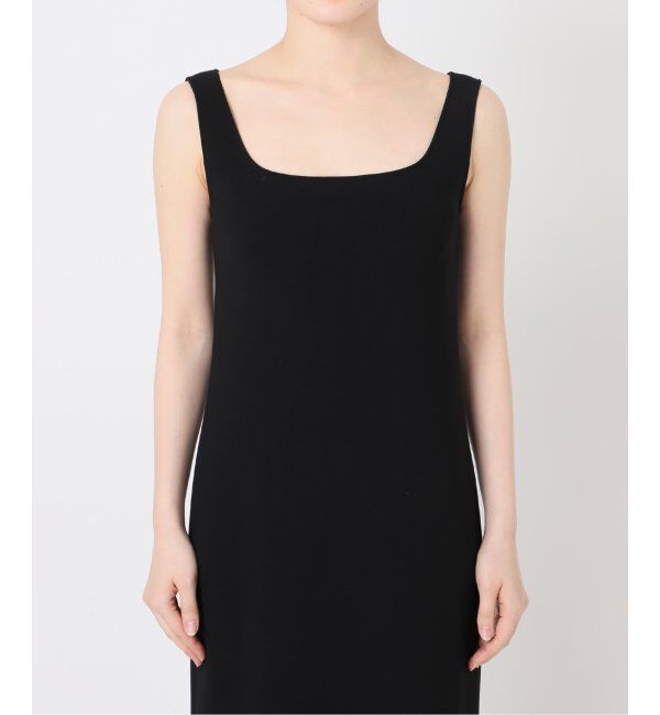 NOBLE「《追加》【洗える】ニットライクジョーゼット2wayワンピース」|ワンピース|