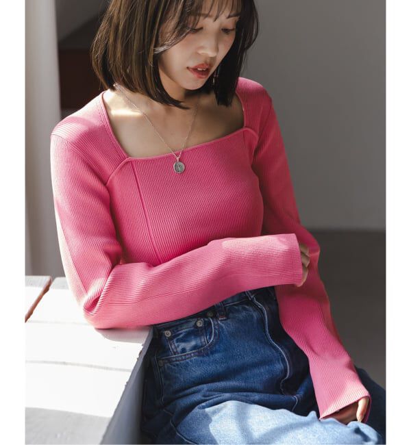 NOBLE「デコルテニット」|ニット・セーター|