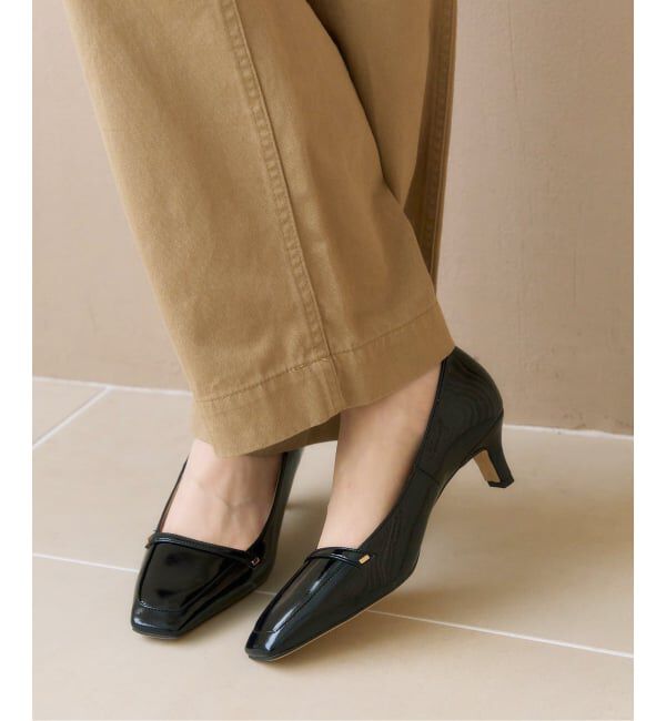  「5cmスクエアローファーパンプス」|パンプス|ブラック B