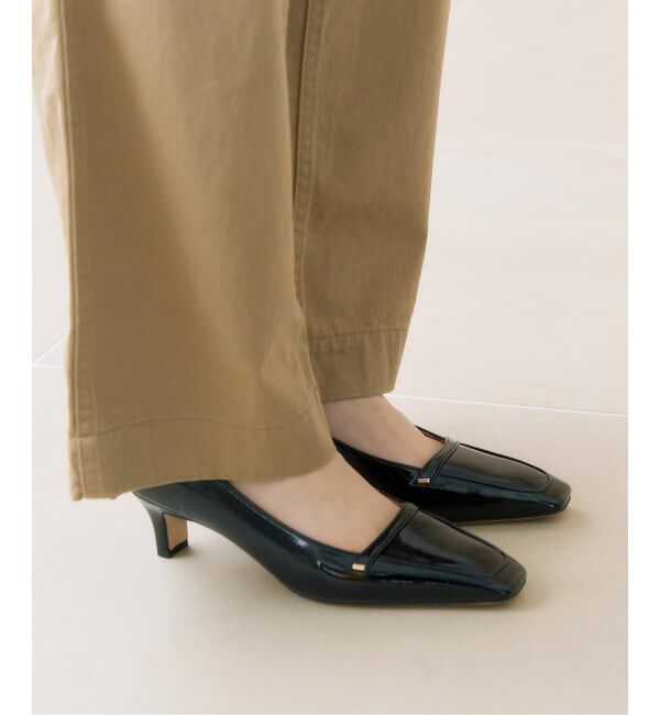  「5cmスクエアローファーパンプス」|パンプス|