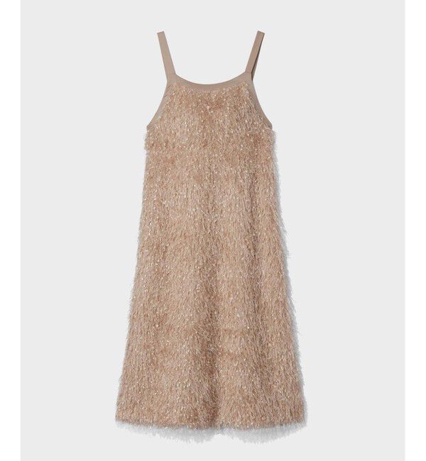 Grace Class「フェザーコンビキャミドレス」|ワンピース|