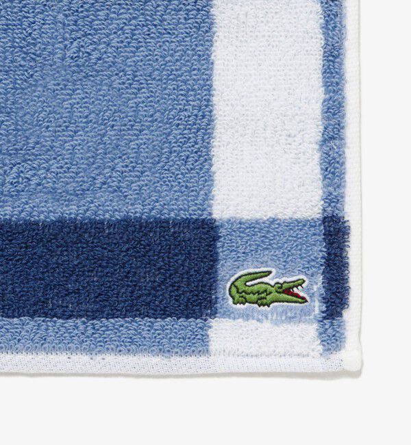 LACOSTE「チェック&ボーダータオルハンカチ」|タオル|