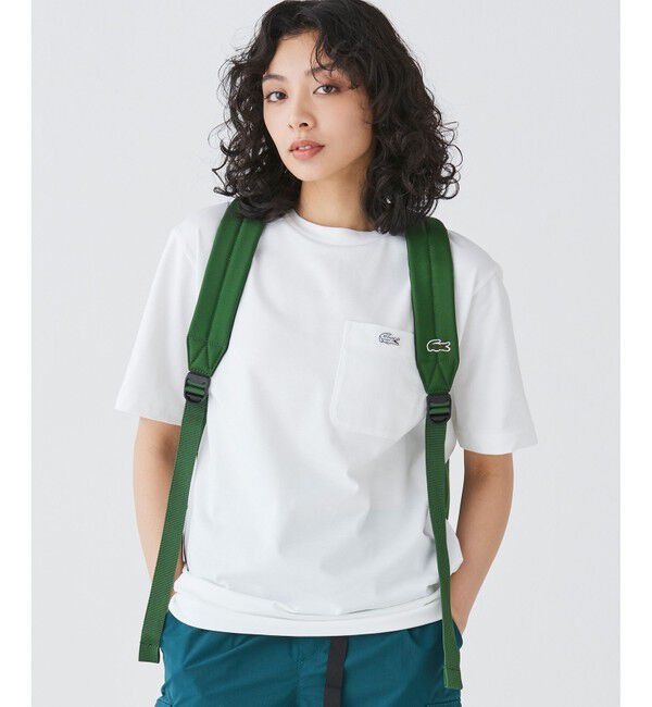 LACOSTE「アウトラインクロックポケット半袖Tシャツ」|Tシャツ・カットソー|