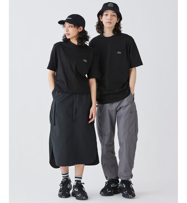LACOSTE「アウトラインクロックポケット半袖Tシャツ」|Tシャツ・カットソー|
