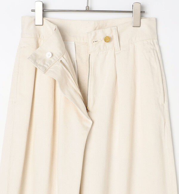 Rie Miller「【RM denim】リネン混ラップワイドパンツ」|その他|