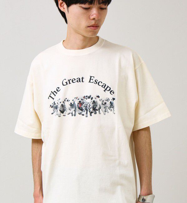 GLOSTER「【あの名作をオマージュ】犬猫実写風プリントTシャツ」|Tシャツ・カットソー|