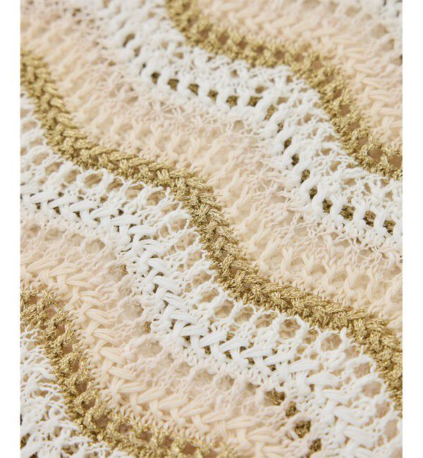 ROPE「【COOHEM（コーヘン）】ZIGZAG SUKASHI KNIT PULLOVER【WEB・一部店舗限定】【一部別注カラー】/洗える」|ポロシャツ|