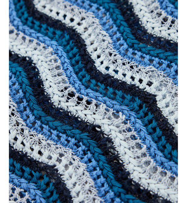 ROPE「【COOHEM（コーヘン）】ZIGZAG SUKASHI KNIT PULLOVER【WEB・一部店舗限定】【一部別注カラー】/洗える」|ポロシャツ|