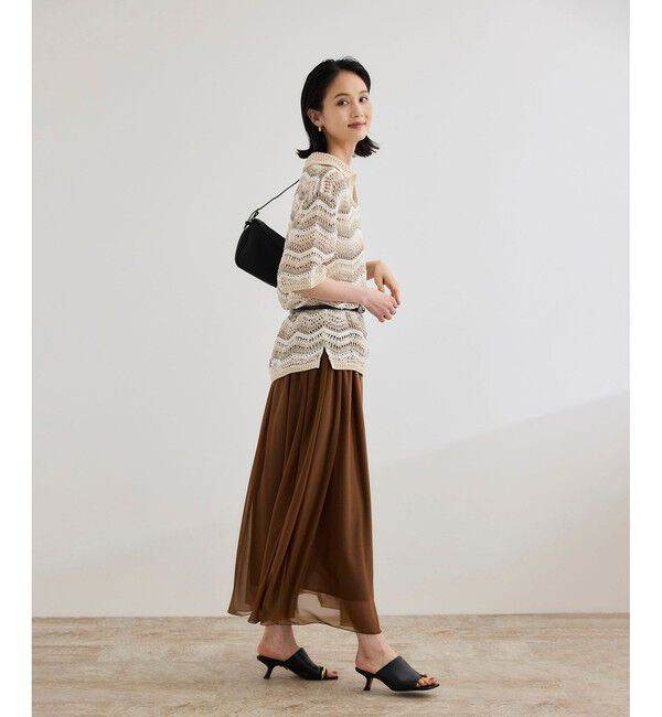 ROPE「【COOHEM（コーヘン）】ZIGZAG SUKASHI KNIT PULLOVER【WEB・一部店舗限定】【一部別注カラー】/洗える」|ポロシャツ|