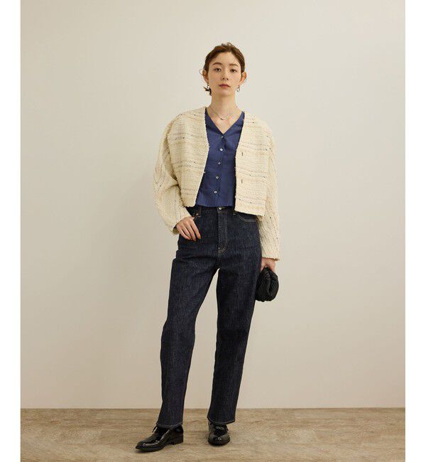 ROPE「【洗える】パフスリーブシアーペプラムブラウス」|シャツ・ブラウス|