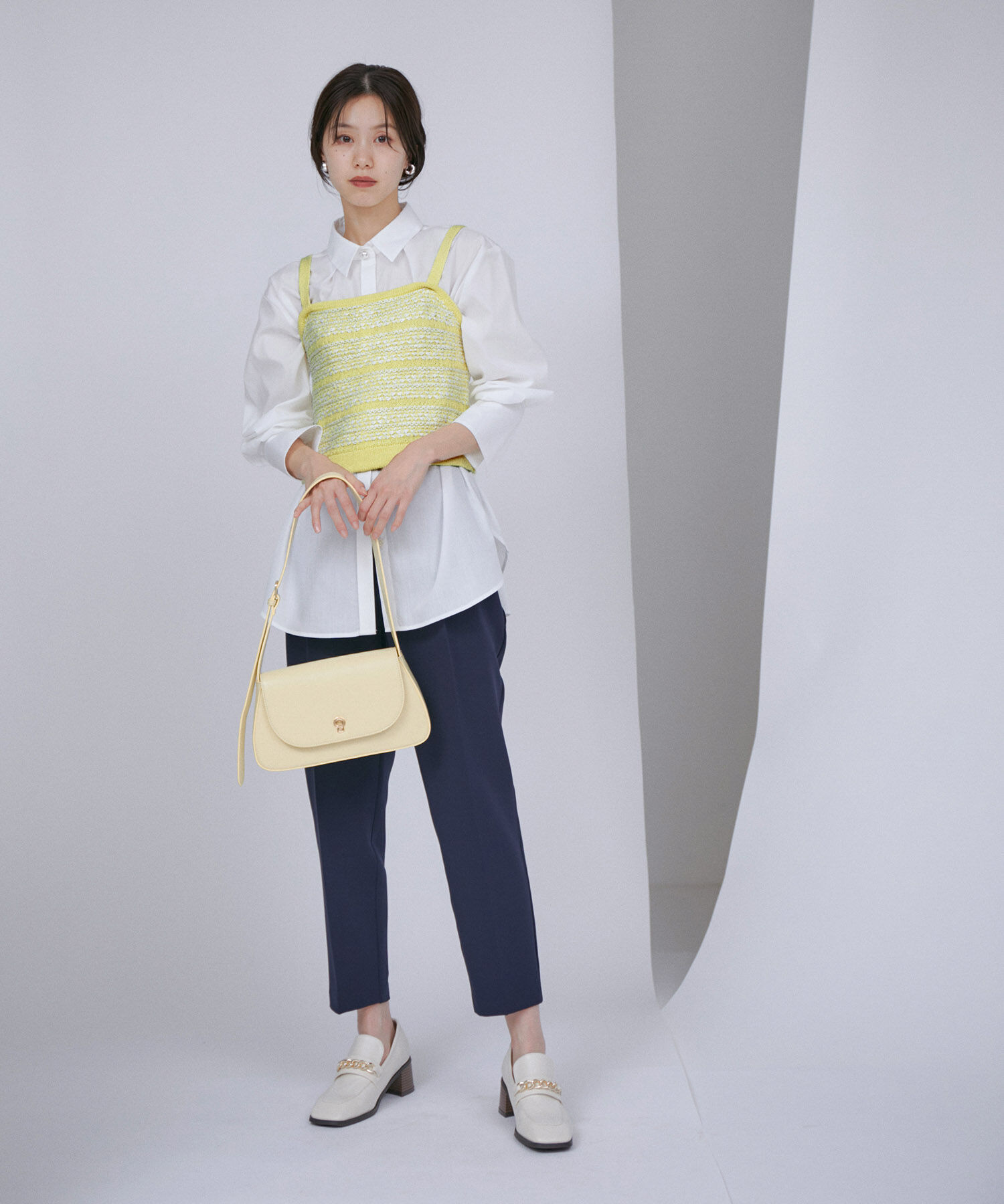 VIS「【アンサンブル対応】ツイードニットビスチェ」|キャミソール|